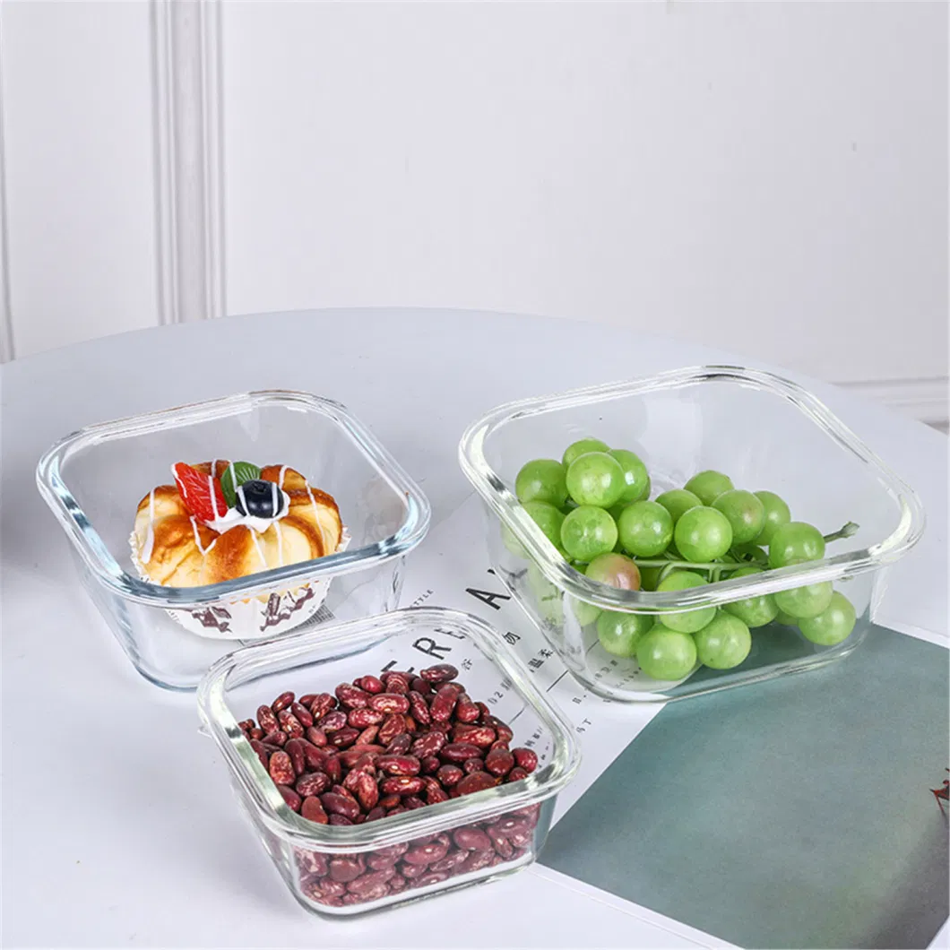 Airtight Storage Containers Portable Microwave Bento Glass Lunch Box