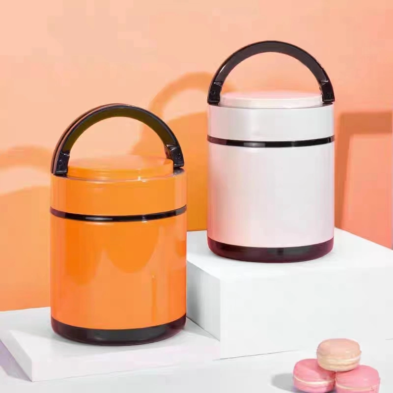 1L/1.3L/1.6L/2L Promotional Price Straight Stainless-Steel Insulated Lunch Box with Pot