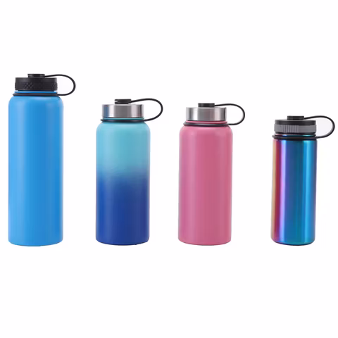 Hydro Flask Borraccia Trinkflasche Botella de agua de boca ancha de 32 oz Frascos y termos de vacío de acero inoxidable de doble pared con aislamiento