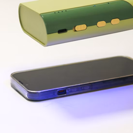 Caja de almacenamiento de máscara UV/teléfono/zapato Caja de desinfectante UV portátil UVC LED